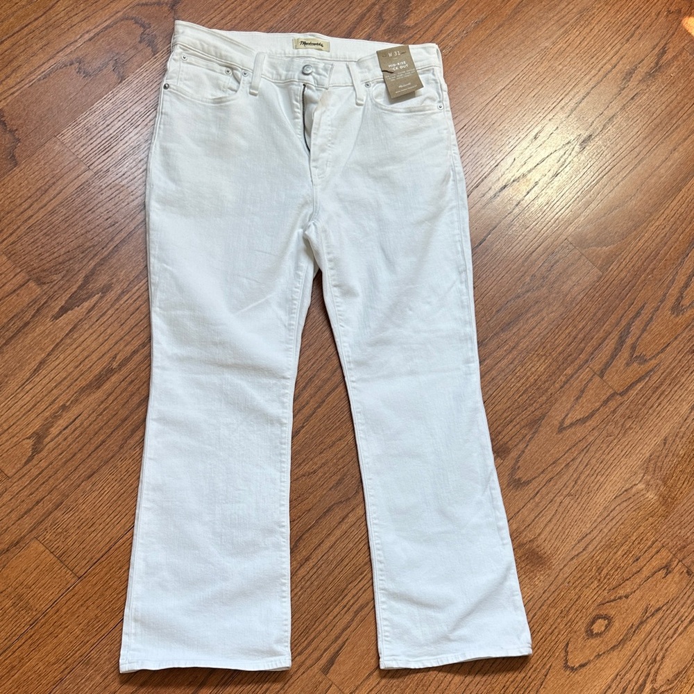 Madewell Women's Flare White Jeans